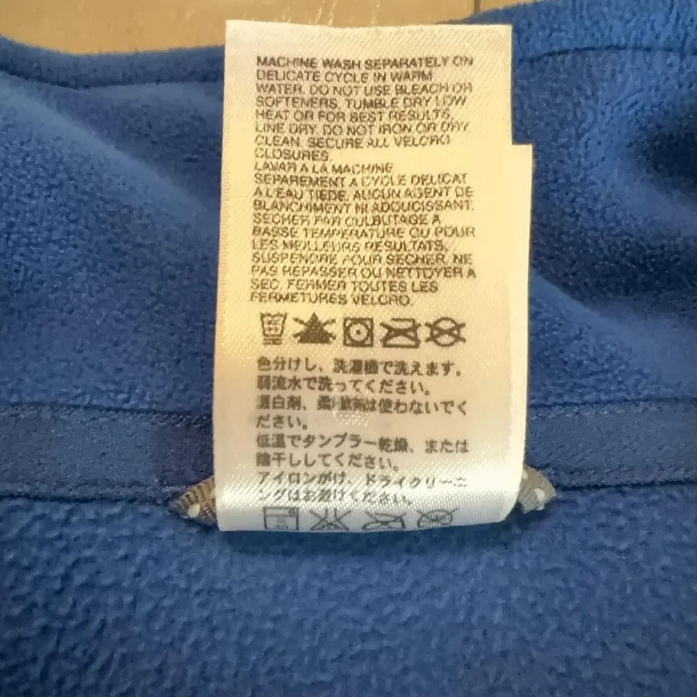 The North Face TKA 100 Fleece Pullover Mens XL Blue 1/4 Zip Hiking Lightweight
